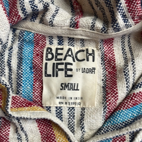 Beach Life by Ladra Hoodie Woven Pullover Sweatshirt - Picture 8 of 9